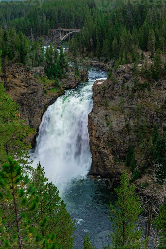 UPPER Falls of the Yellowstone from Artist Point photo