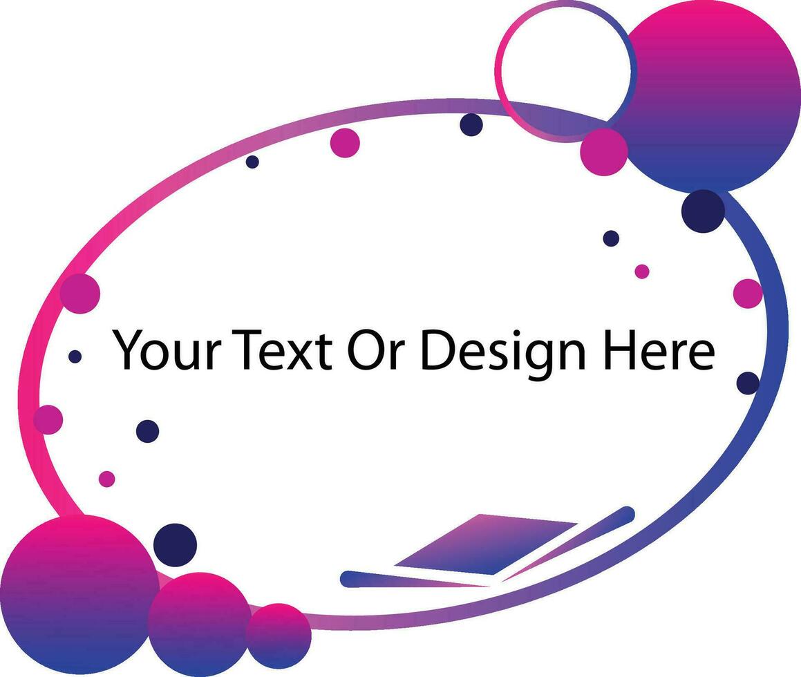 Colorful abstract frame background Vector
