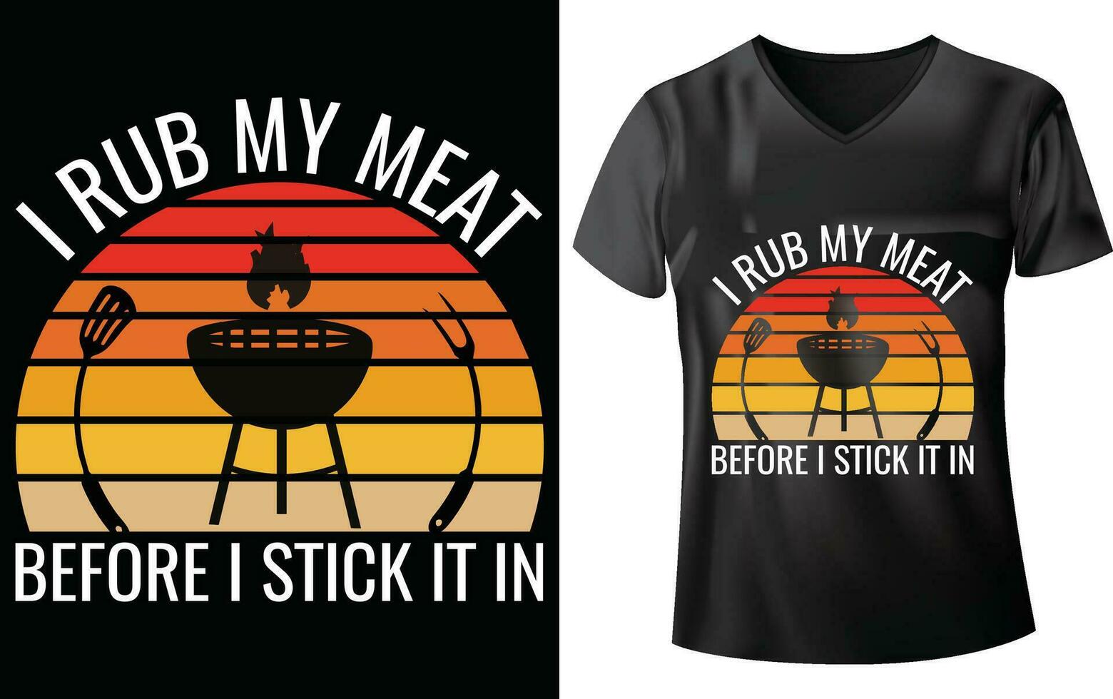 BBQ PARTY T-SHIRT DESIGN vector