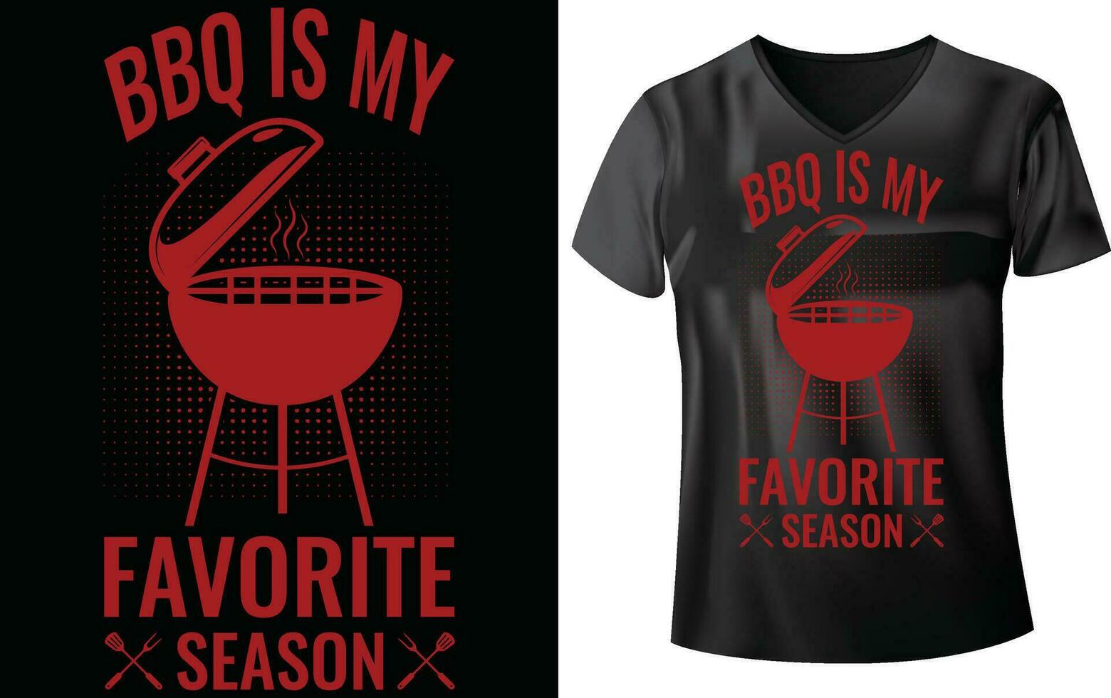 BBQ PARTY T-SHIRT DESIGN vector