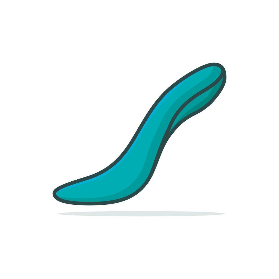 Comfortable shoes arch support insoles vector illustration.