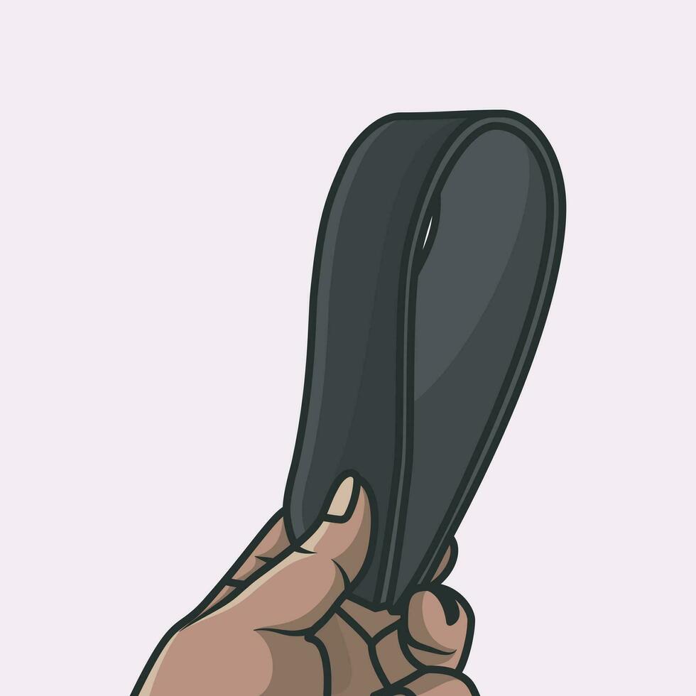 Comfortable Orthotics Shoe Insole Pair, Arch Supports in hand vector illustration. Fashion object icon concept.