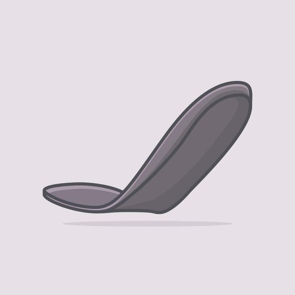 Comfortable shoes arch support insoles vector illustration.