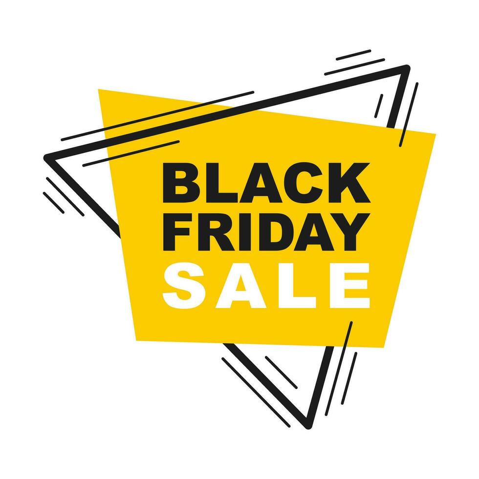 Black Friday sale label vector