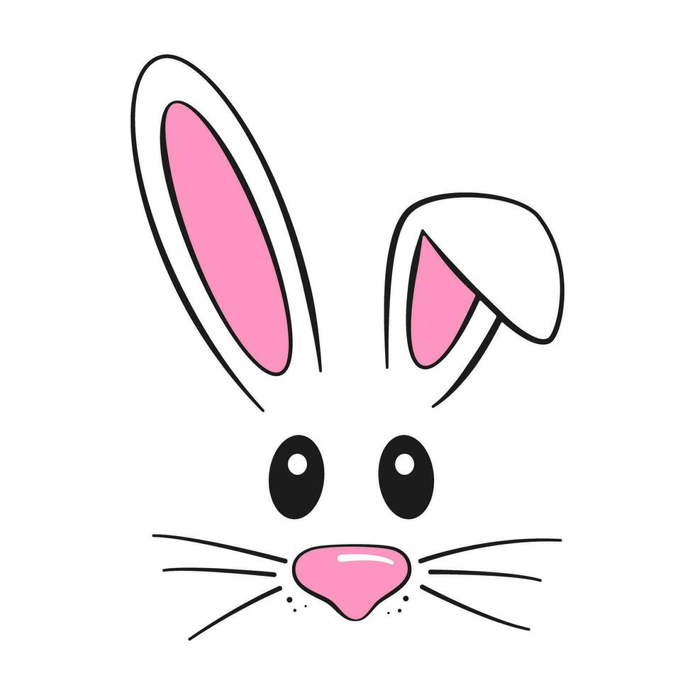Easter bunny. Cartoon vector