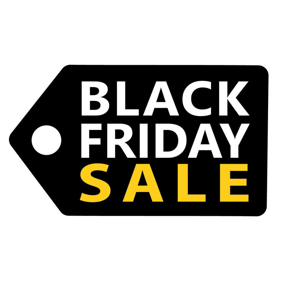 Black Friday Sale label vector