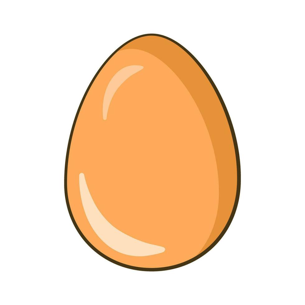 Chicken egg. Cartoon vector