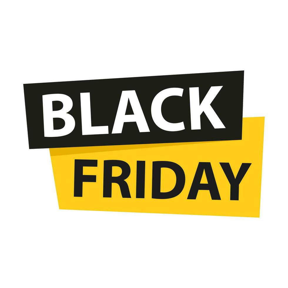 Black Friday sale label vector