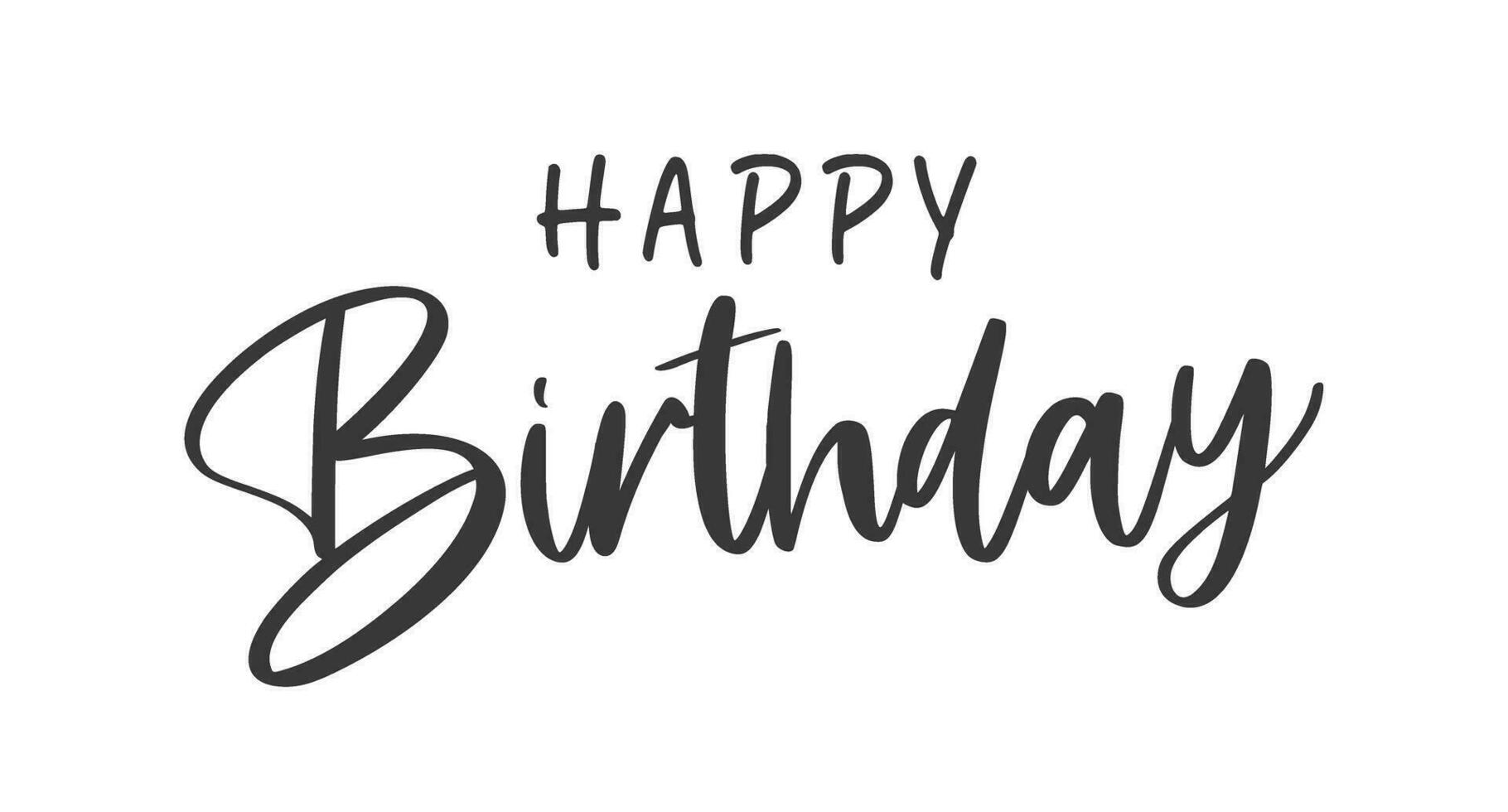 Happy Birthday lettering vector