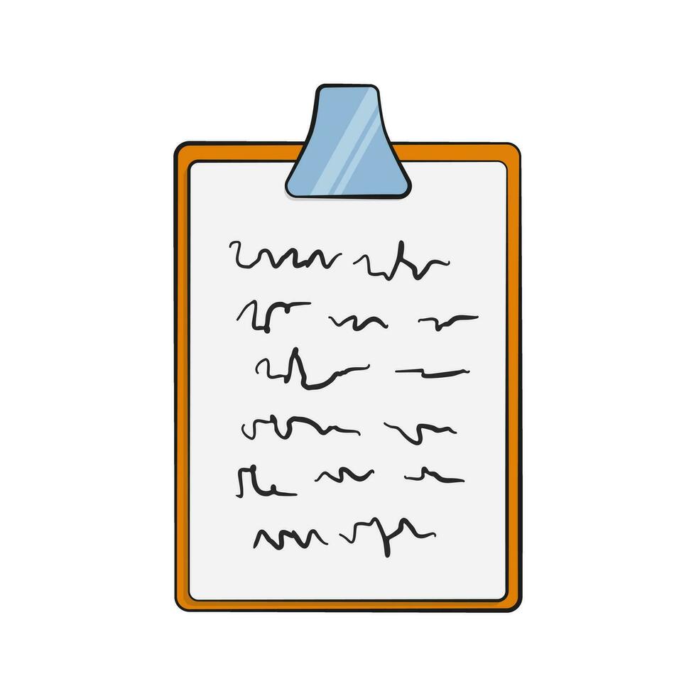 Clipboard with text vector