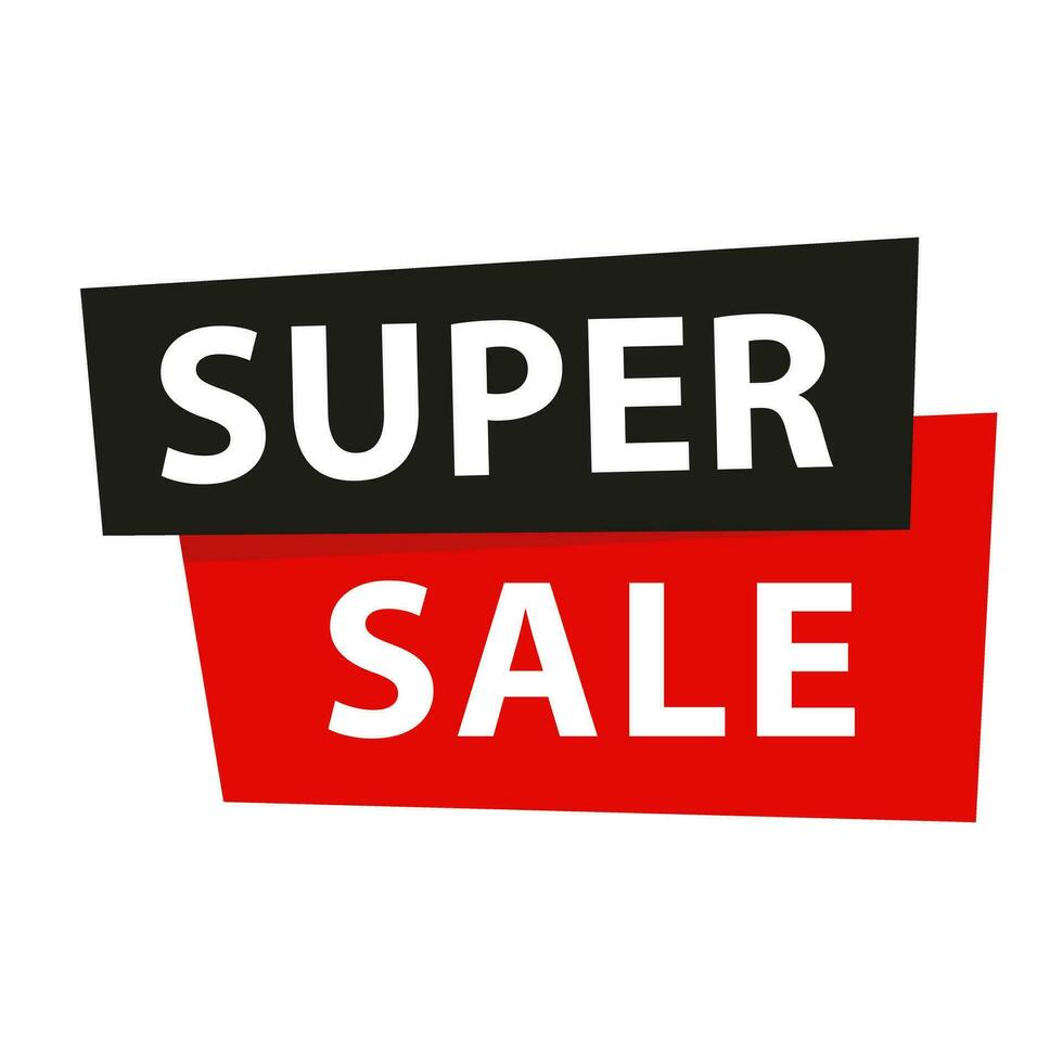 Super Sale label vector