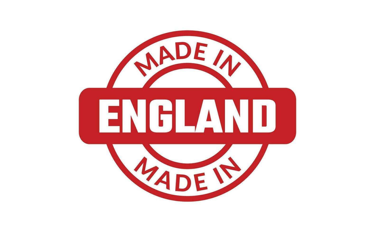 Made In England Rubber Stamp vector