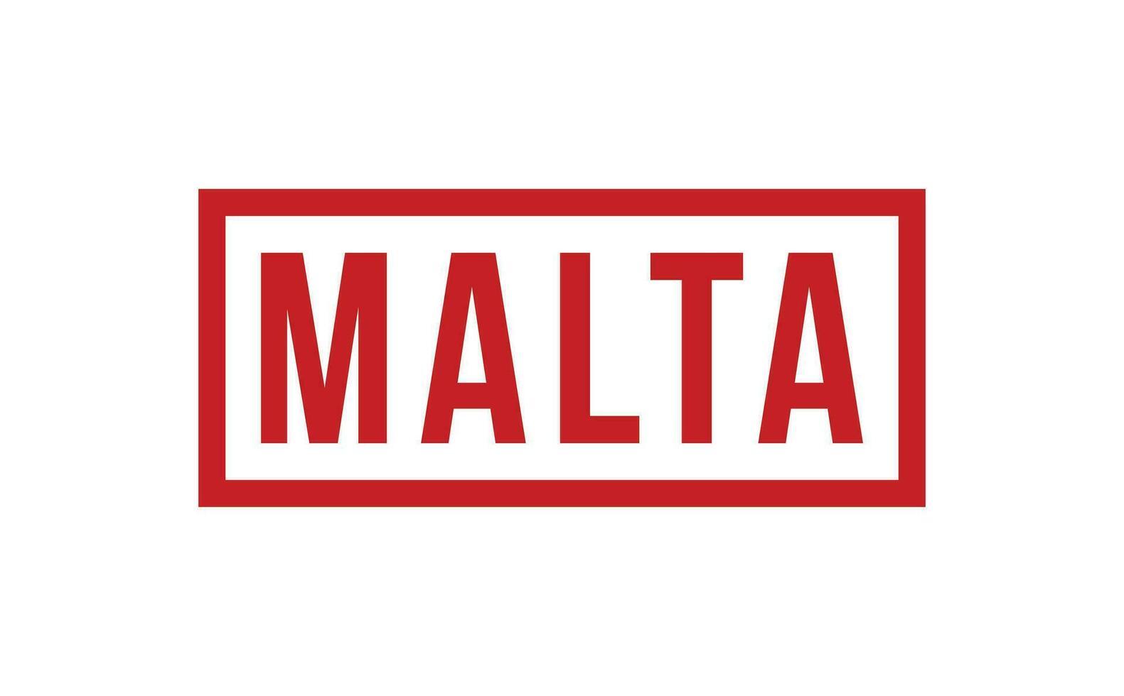 Malta Rubber Stamp Seal Vector