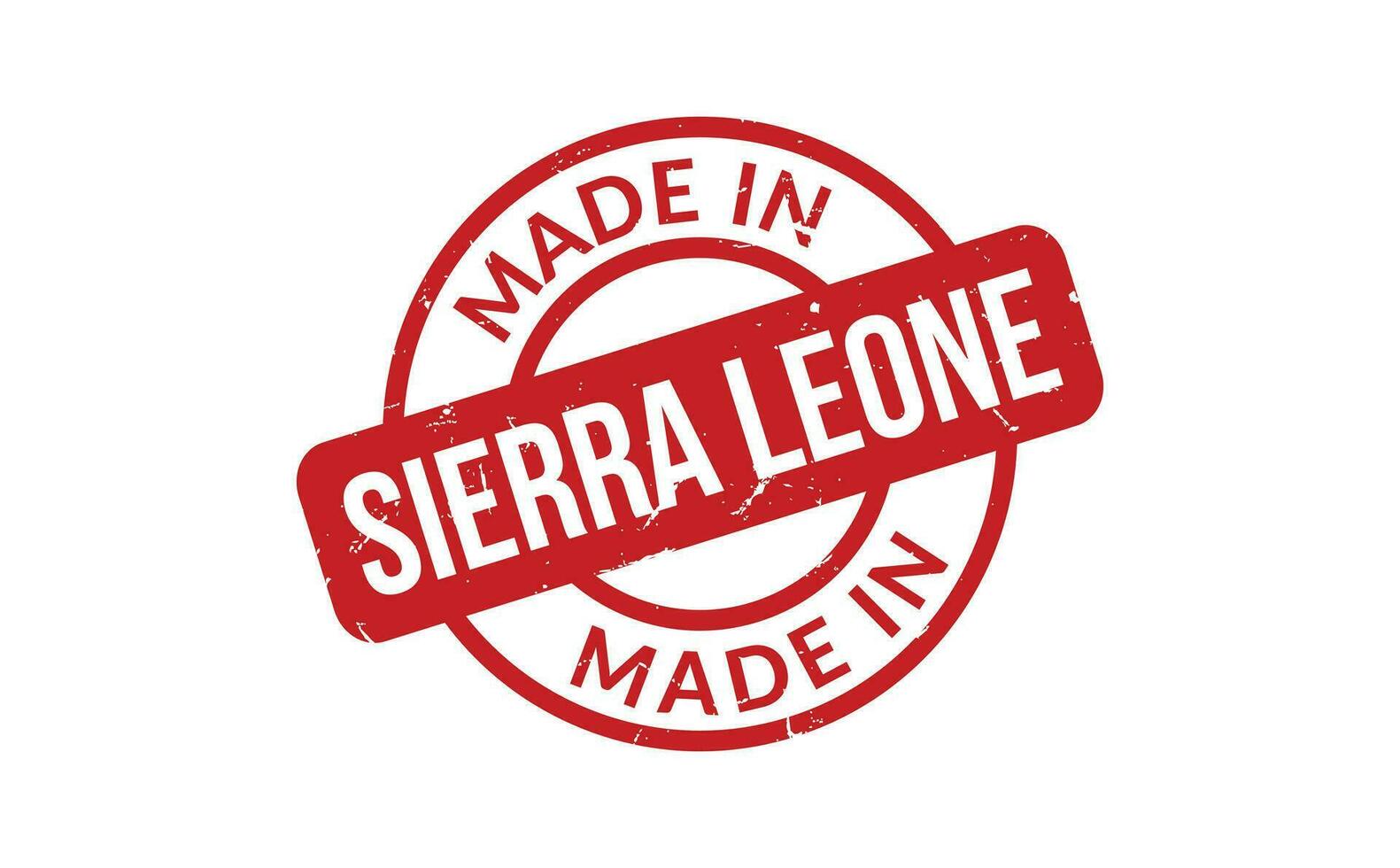 Made In Sierra Leone Rubber Stamp vector