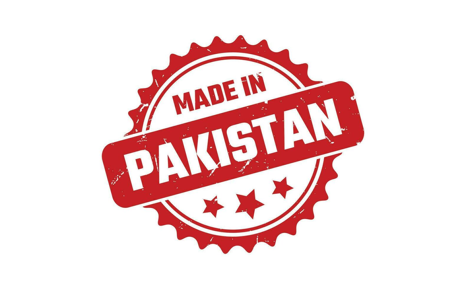 Made In Pakistan Rubber Stamp vector