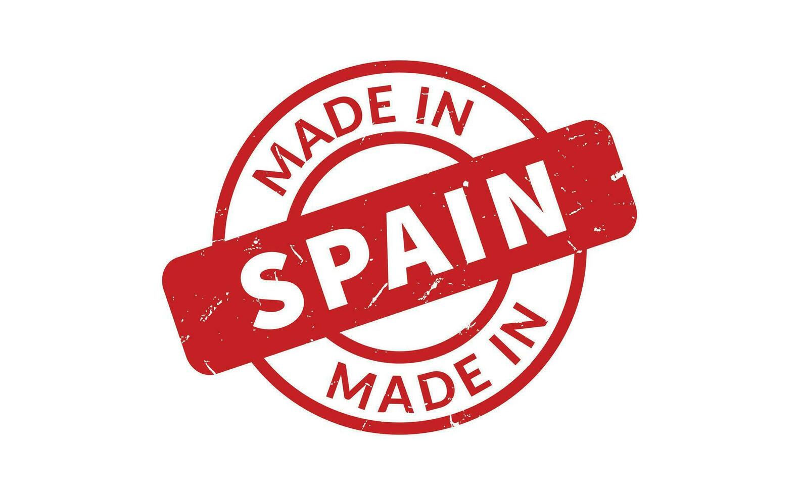 Made In Spain Rubber Stamp vector