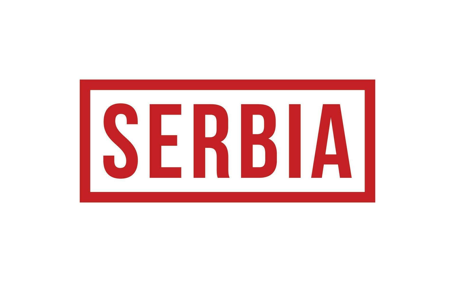 Serbia Rubber Stamp Seal Vector