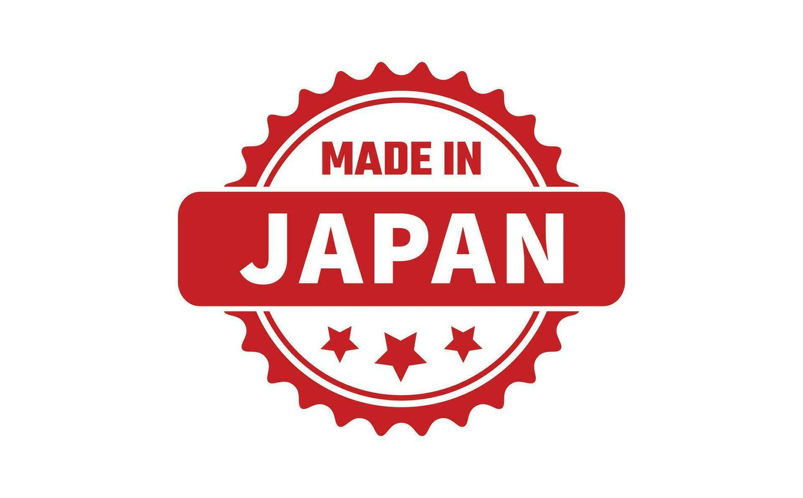 Made In Japan Rubber Stamp vector