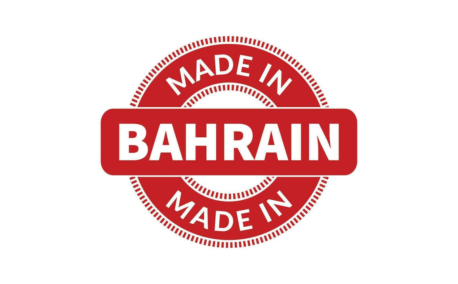 Made In Bahrain Rubber Stamp vector