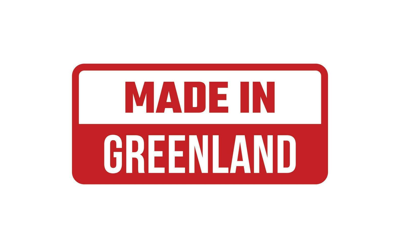 Made In Greenland Rubber Stamp vector