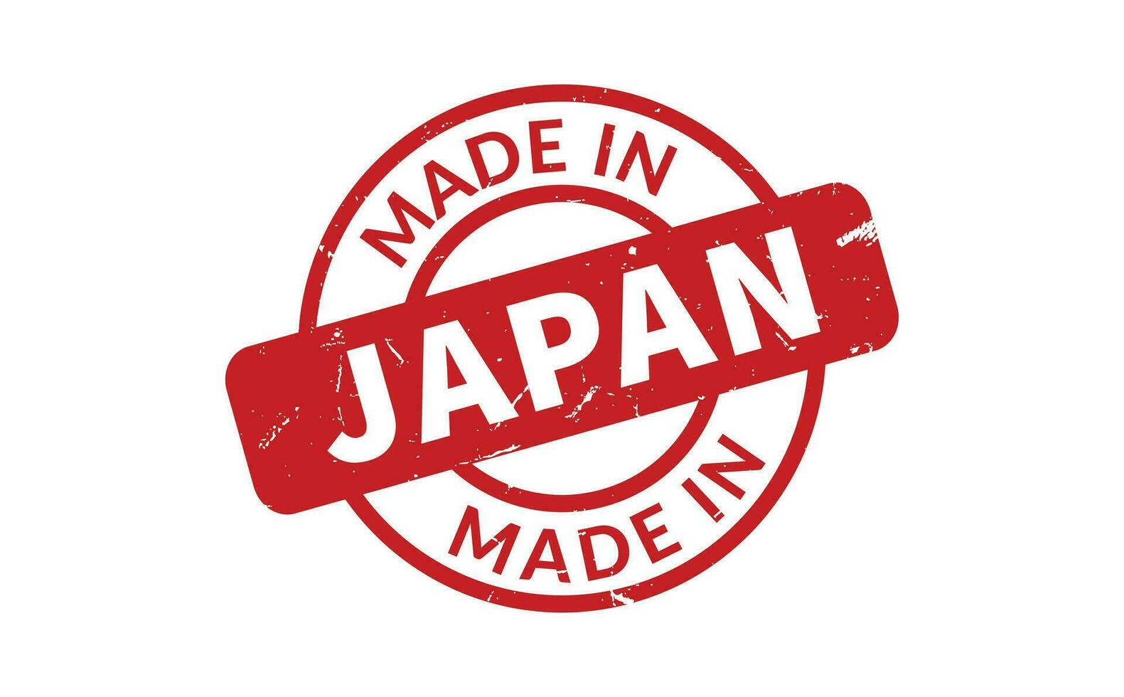 Made In Japan Rubber Stamp vector