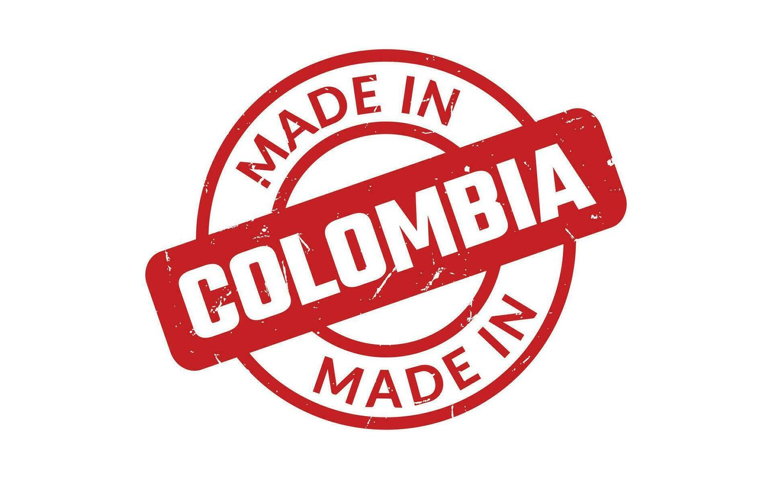 Made In Colombia Rubber Stamp vector