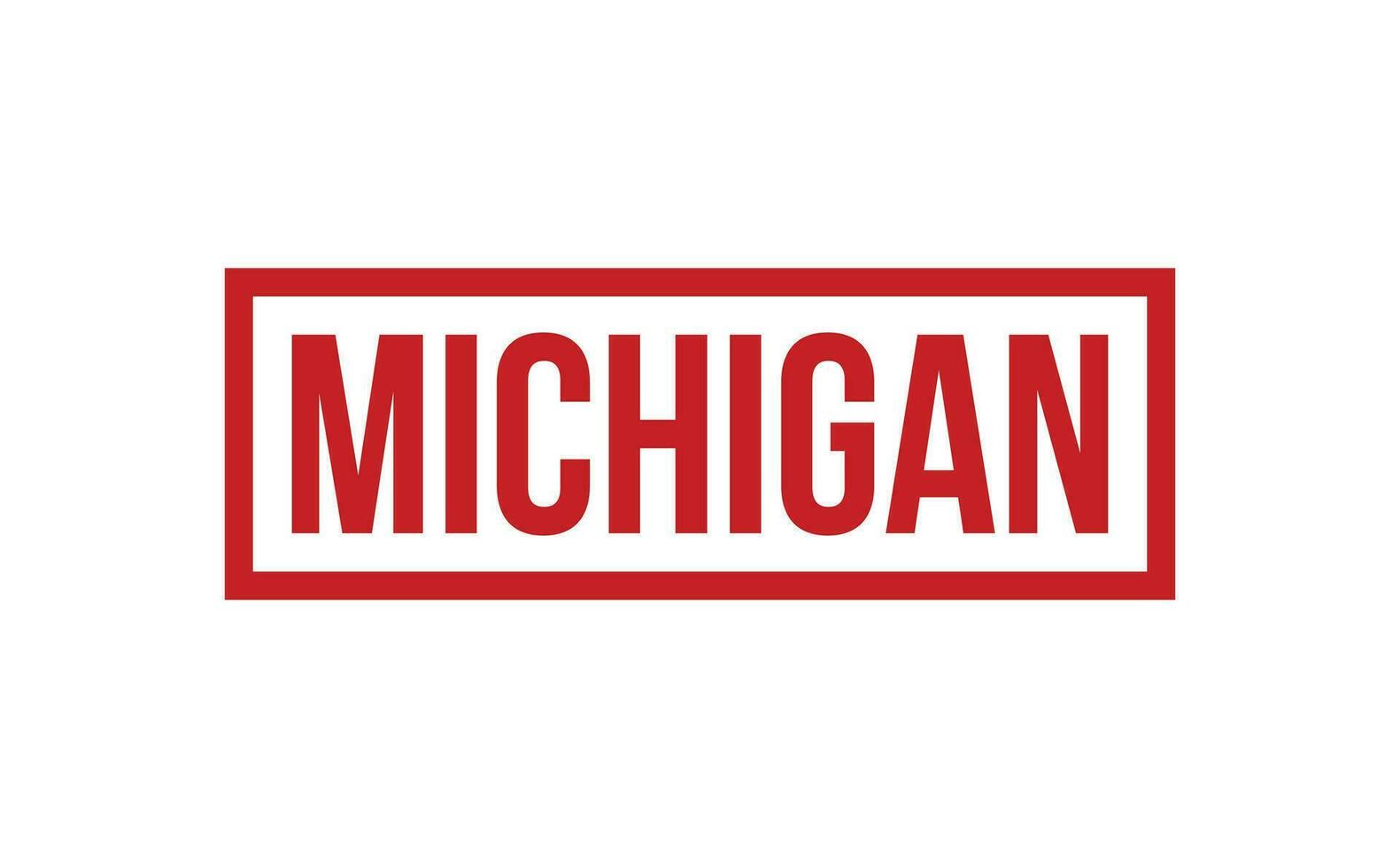 Michigan caucho sello sello vector