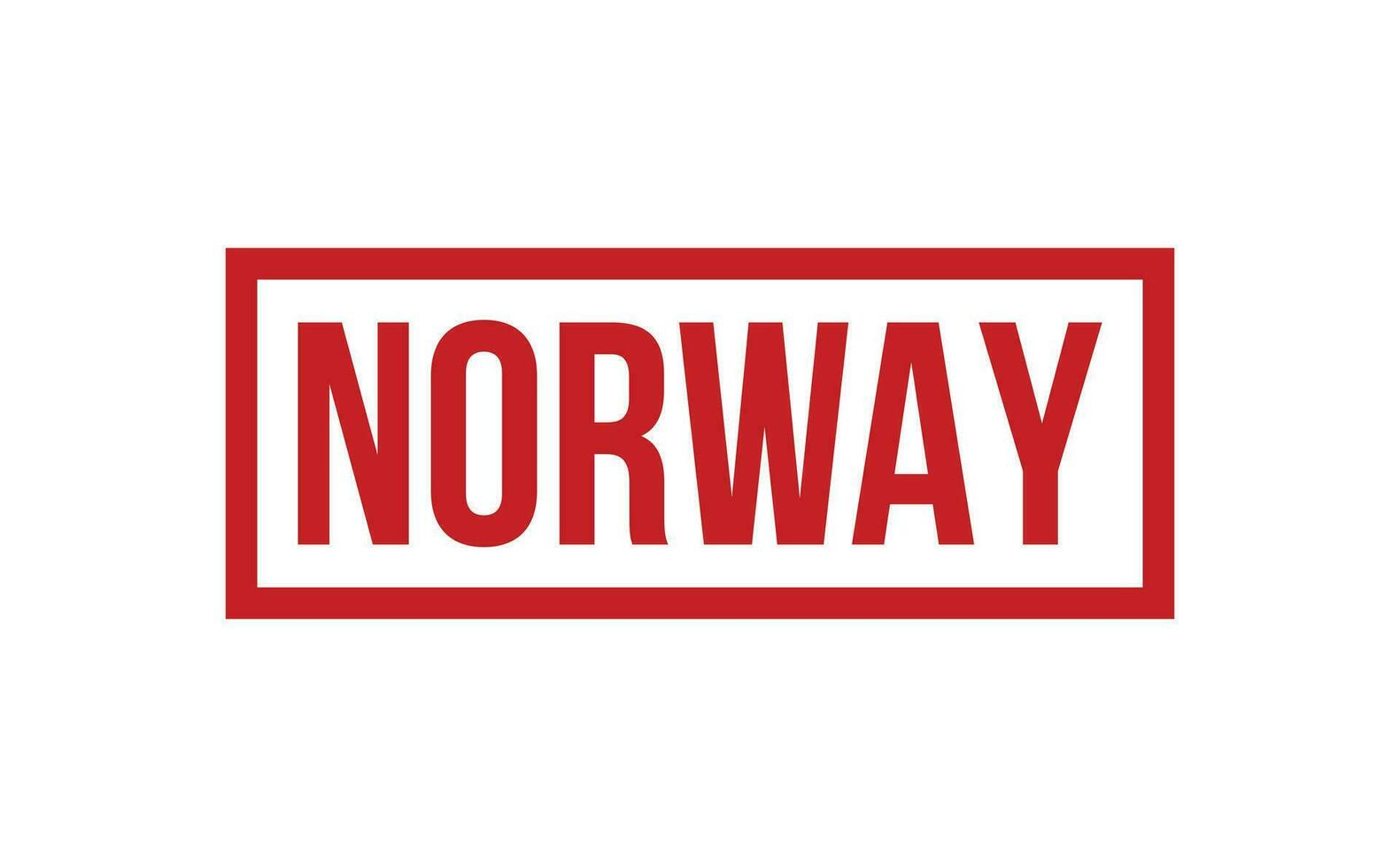 Noruega caucho sello sello vector