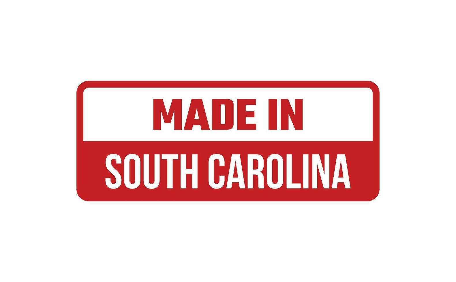 Made In South Carolina Rubber Stamp vector