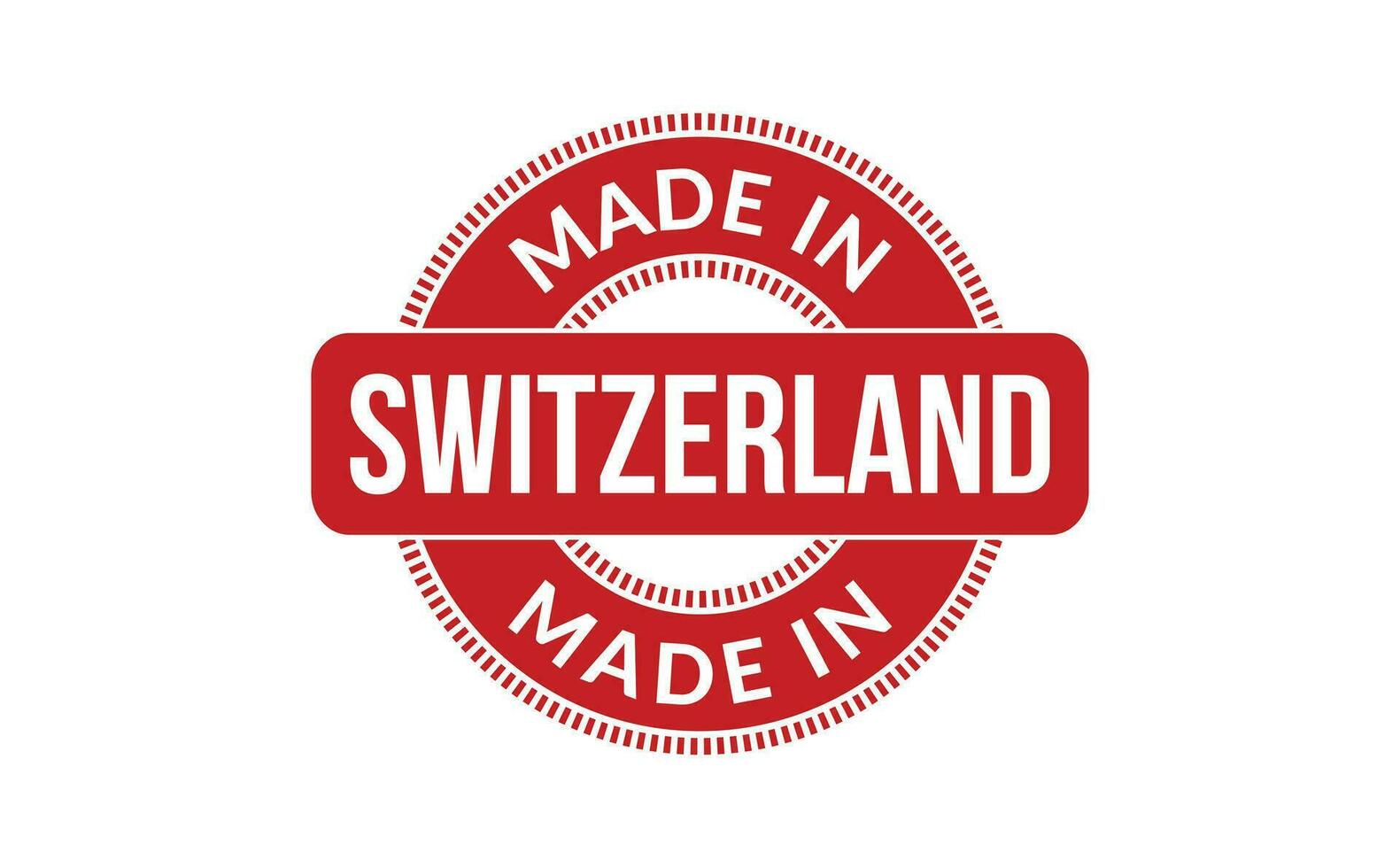 Made In Switzerland Rubber Stamp vector