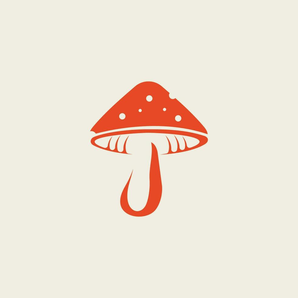 Mushroom Logo Template Vector Illustration