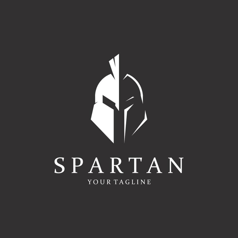 Spartan Helmet Creative Logo Icon vector