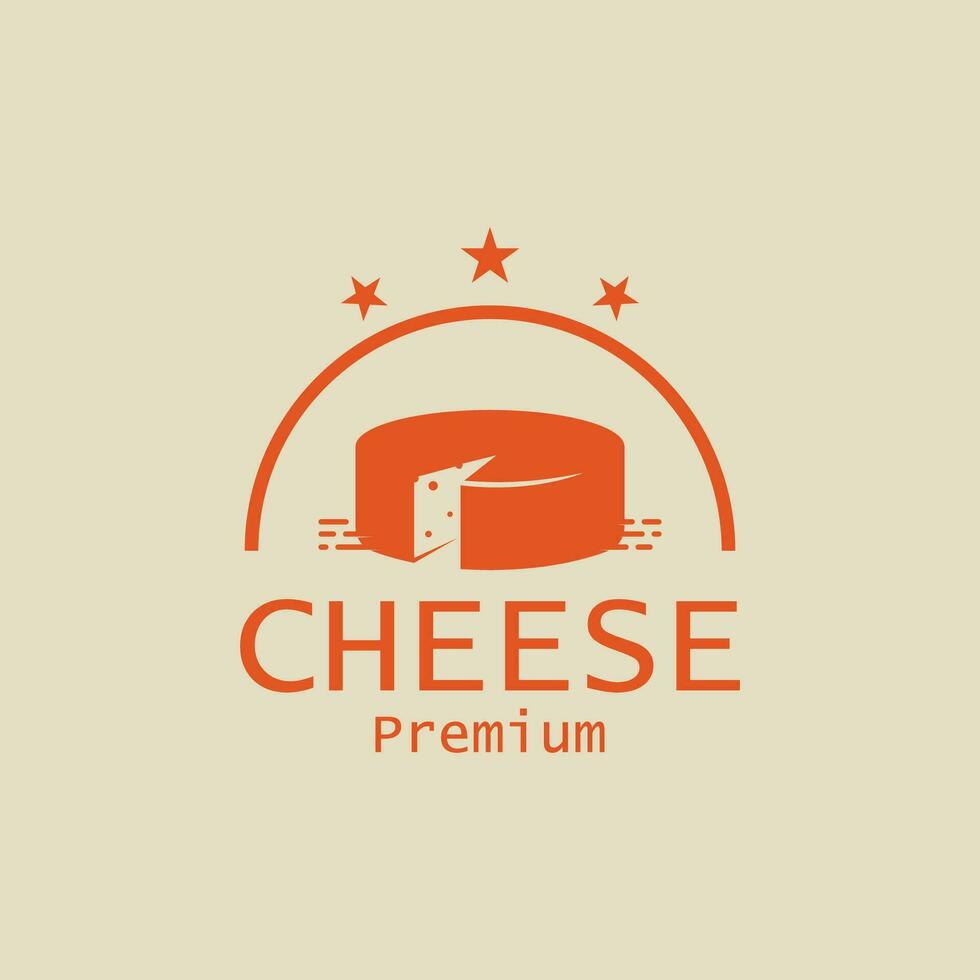 Cheese Logo Template with Vector Concept