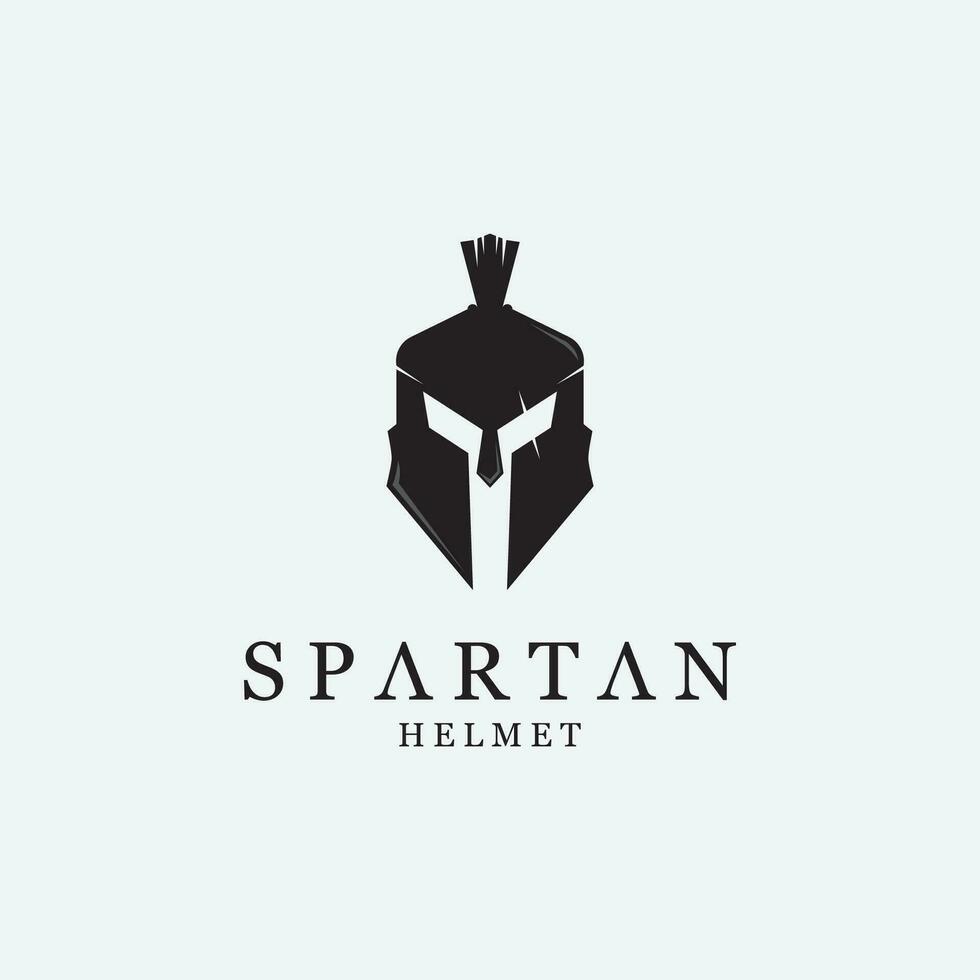 Spartan Helmet Creative Logo Icon vector