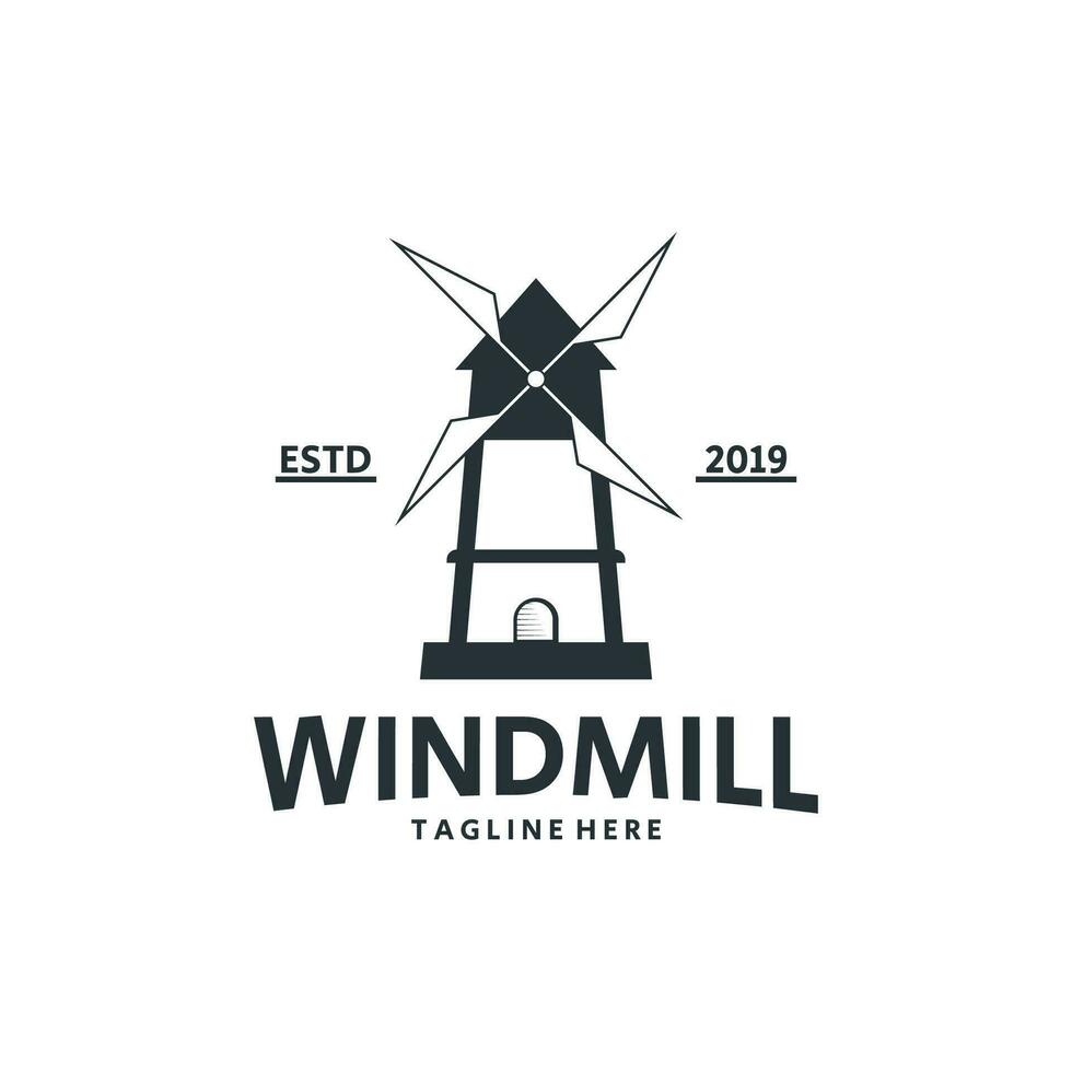 Windmill Logo Template vector