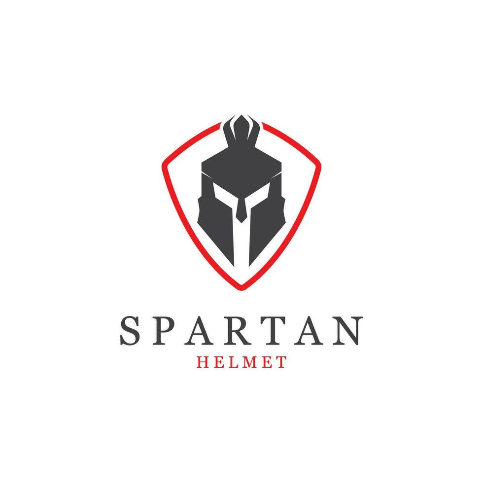 espartano casco creativo logo icono vector