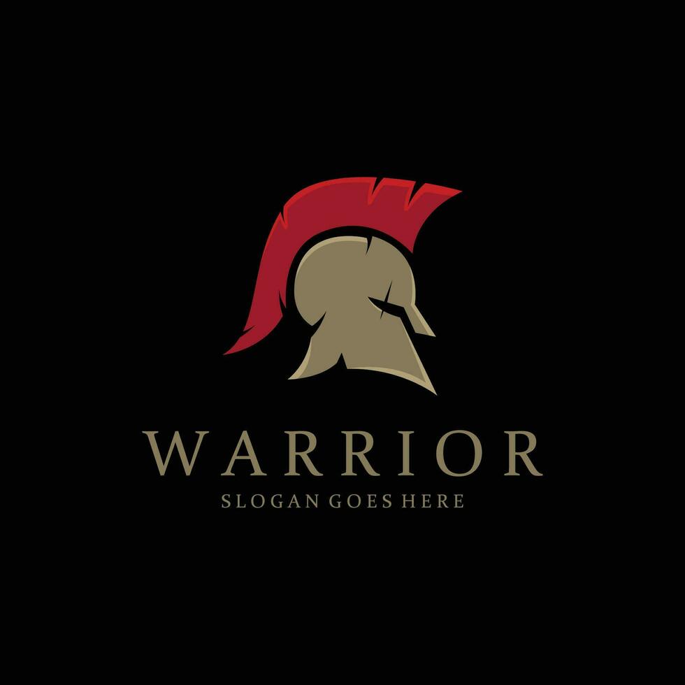 Spartan Helmet Creative Logo Icon vector