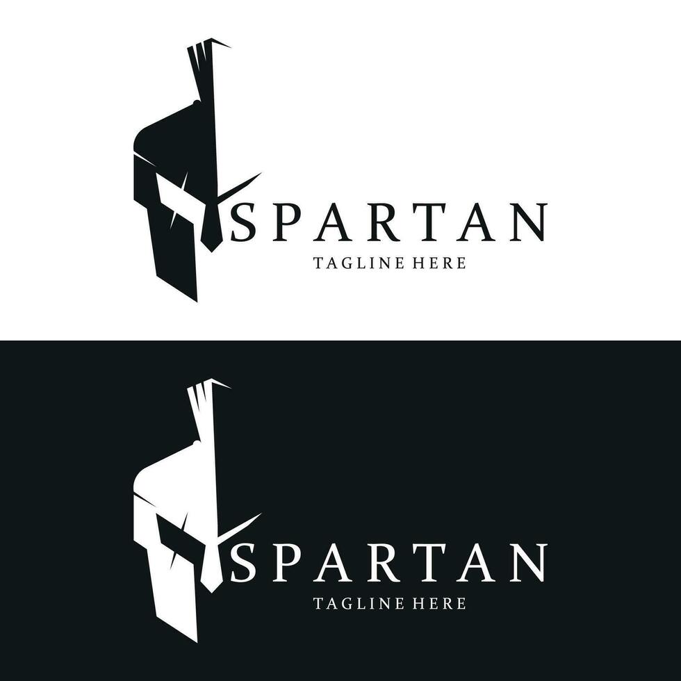 Spartan Helmet Creative Logo Icon vector