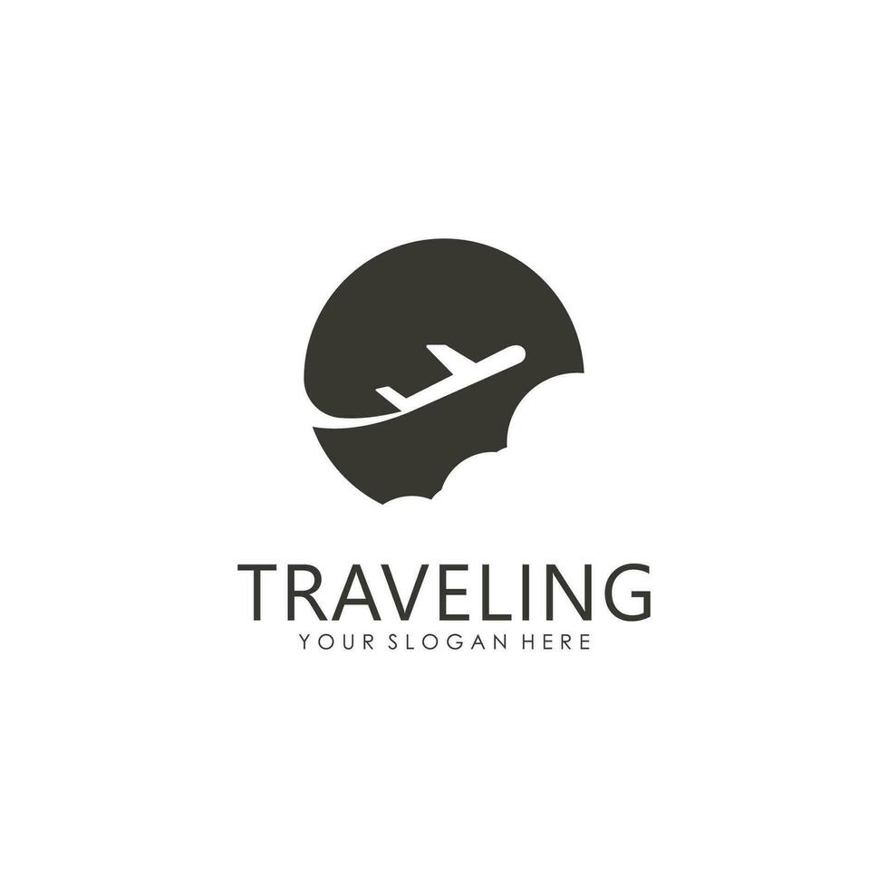 Airplane or Travel Agency Logo Template vector