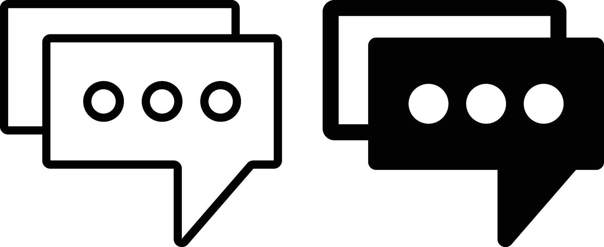 Chat icon sheet, simple trendy flat style line and solid Isolated vector illustration on white background. For apps, logo, websites, symbol , UI, UX, graphic and web design. EPS 10.