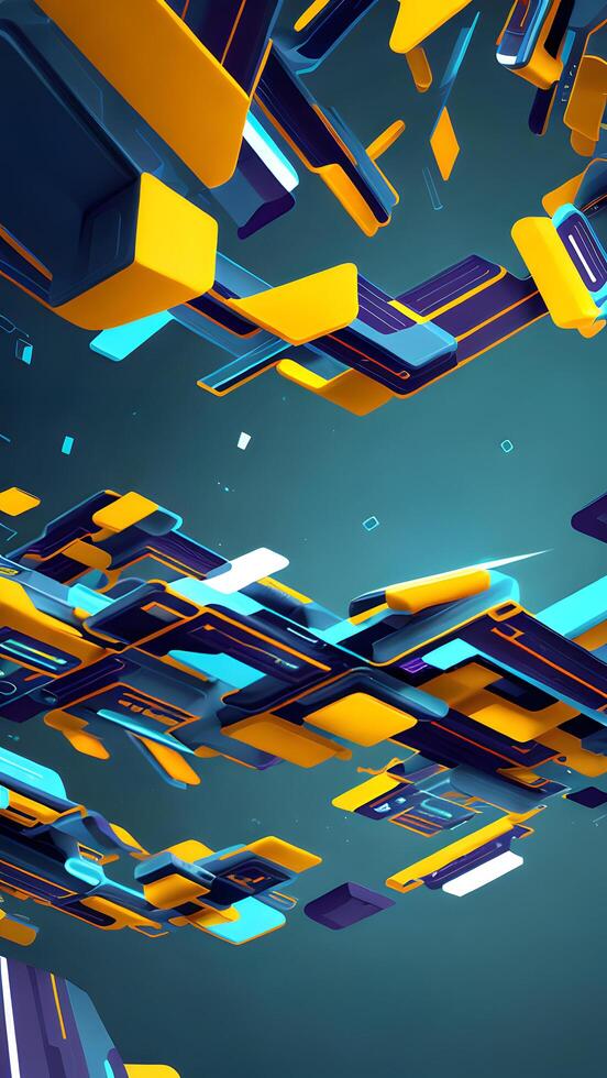 Creative modern design interface abstract background created with technology photo