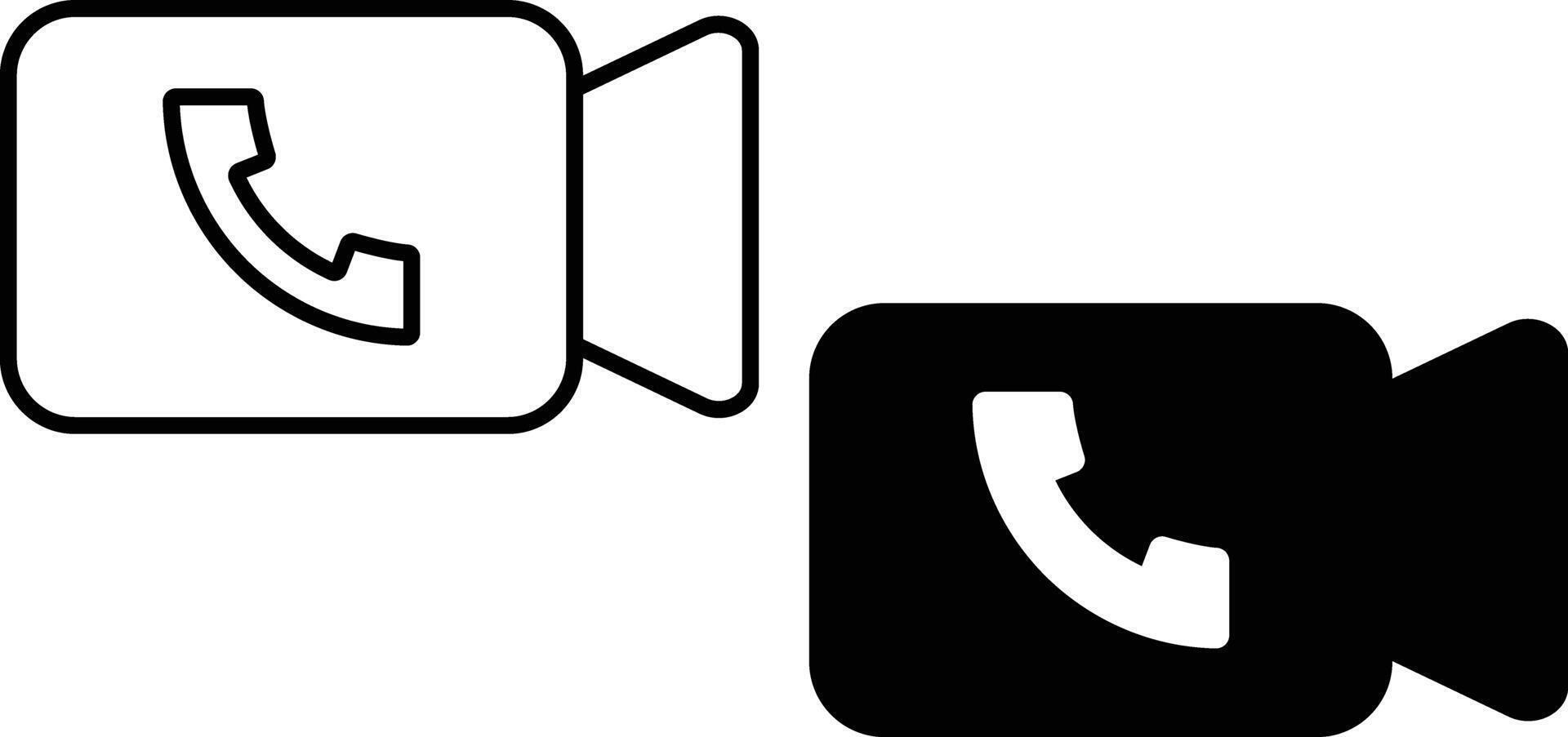 Video call icon sheet, simple trendy flat style line and solid Isolated vector illustration on white background. For apps, logo, websites, symbol , UI, UX, graphic and web design. EPS 10.