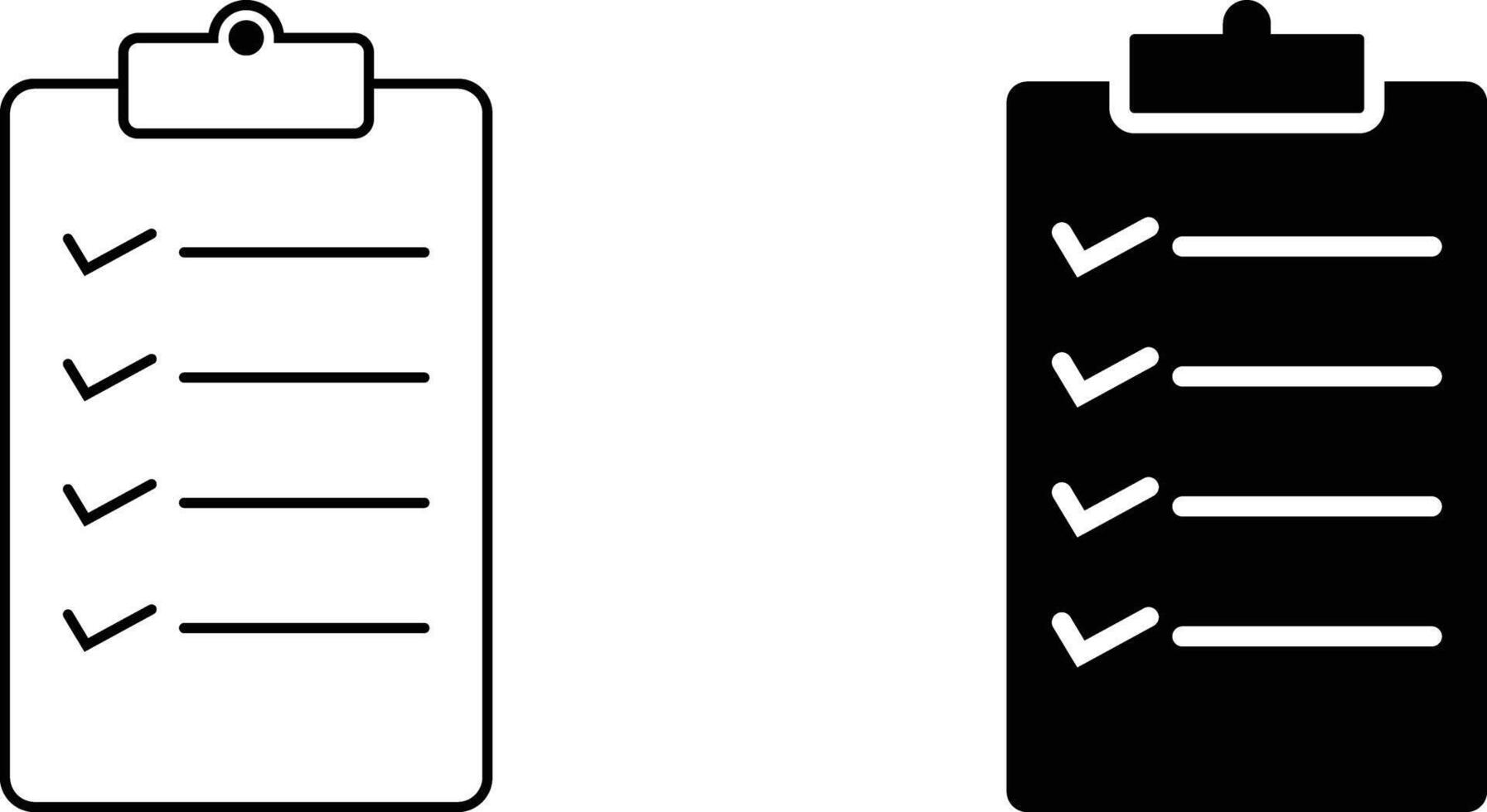 Clipboard icon sheet, simple trendy flat style line and solid Isolated vector illustration on white background. For apps, logo, websites, symbol , UI, UX, graphic and web design. EPS 10.