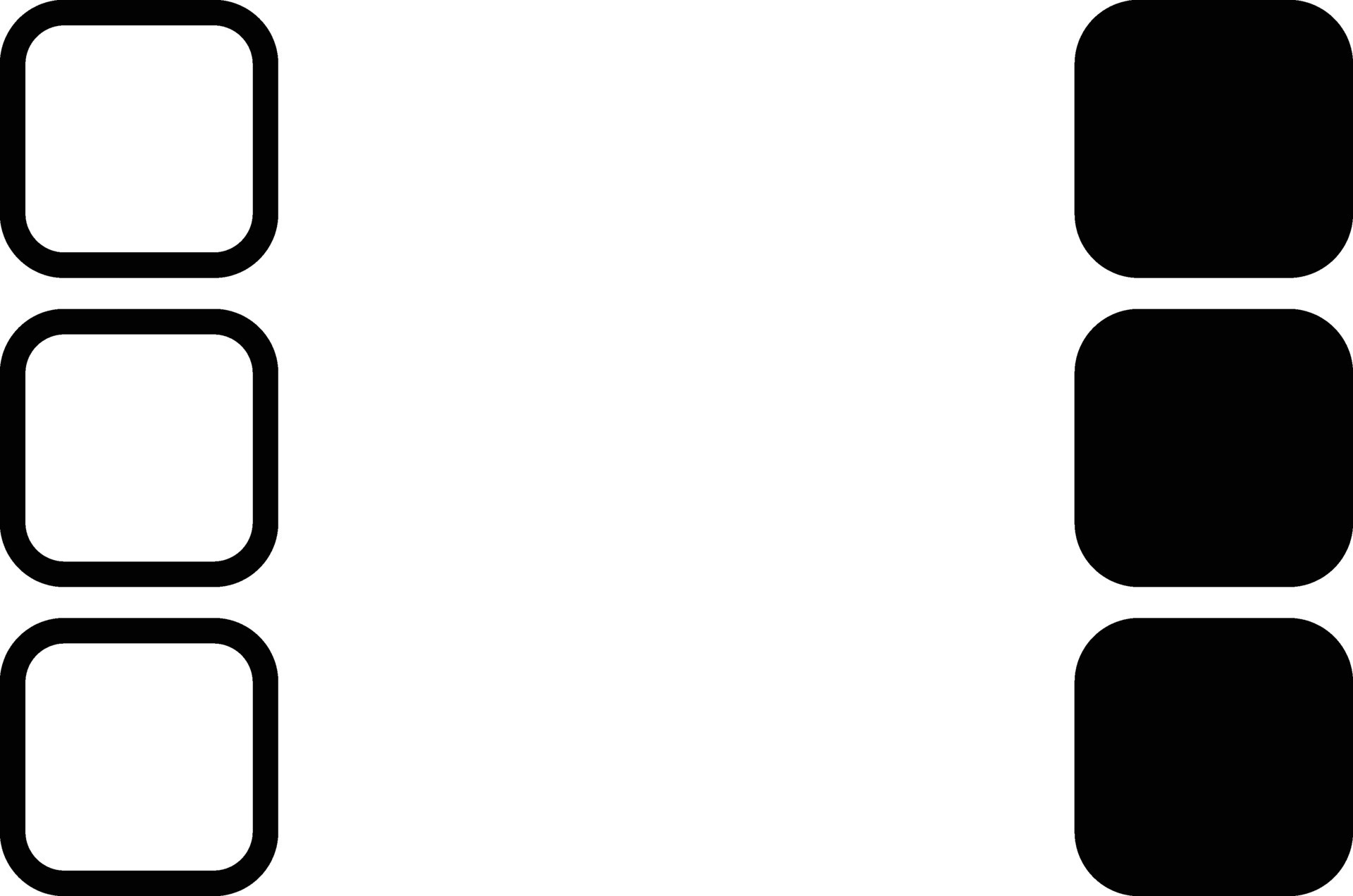 Menu icons set. Web Menu icon collection. Flat style Menu sign and
