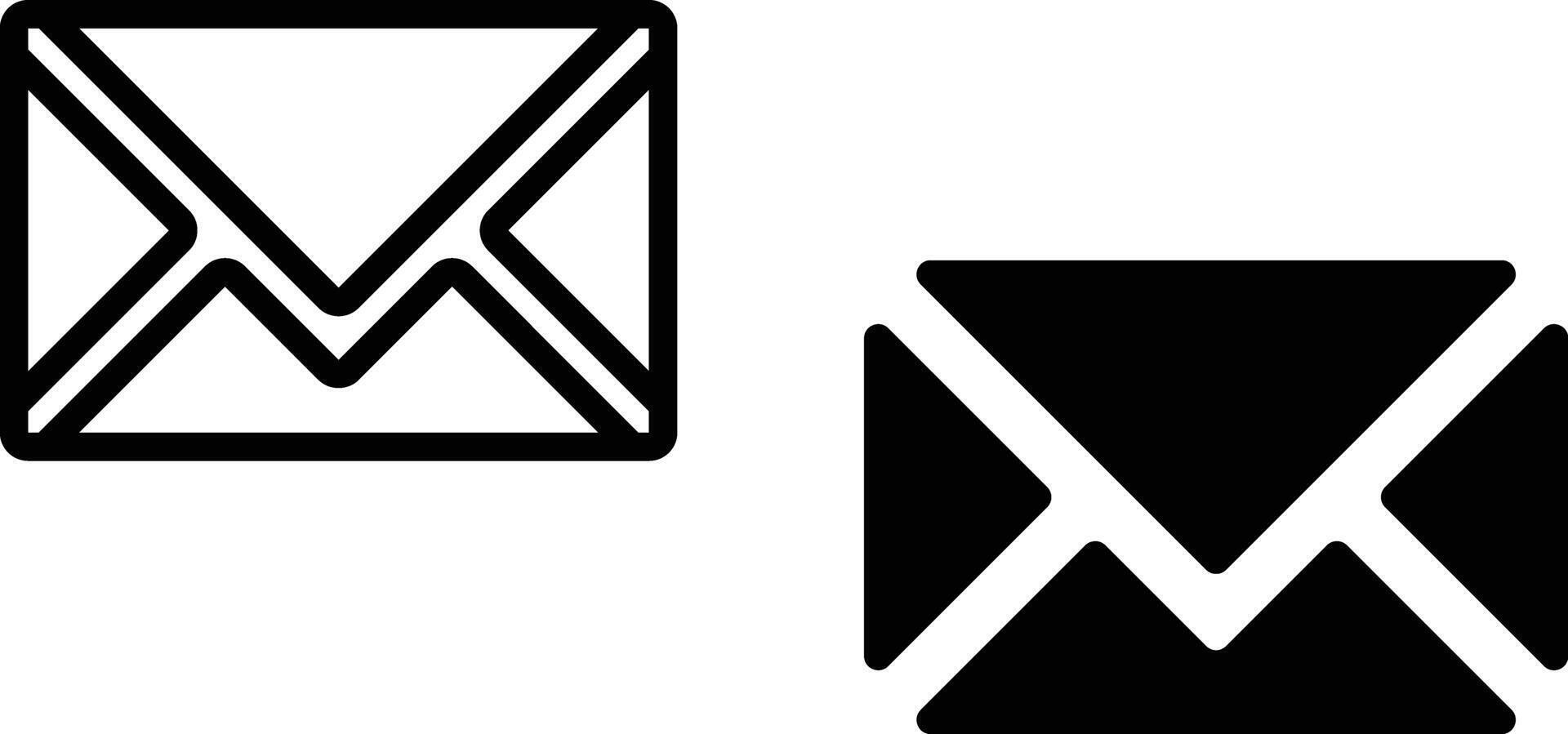 Email icon sheet, simple trendy flat style line and solid Isolated vector illustration on white background. For apps, logo, websites, symbol , UI, UX, graphic and web design. EPS 10.