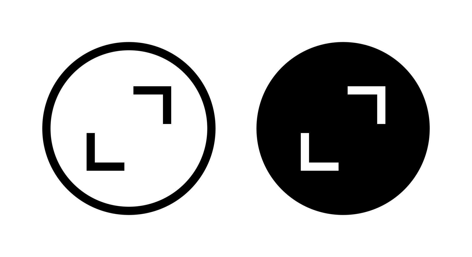 Zoom button icon vector of social media video 25379524 Vector Art at