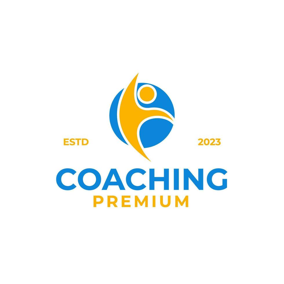 Coach Success Logo Design For Life Coaching Design Vector Illustration Coach Success Logo Design For Life Coaching Design Illustration Symbol Icon Vector