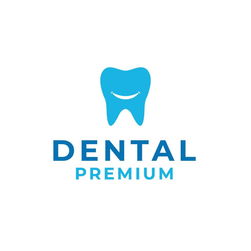 Creative dental clinic logo design illustration symbol icon vector