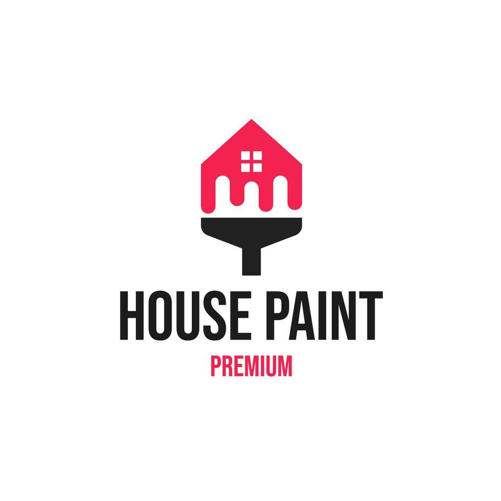 casa pintar logo diseño concepto vector ilustración símbolo icono