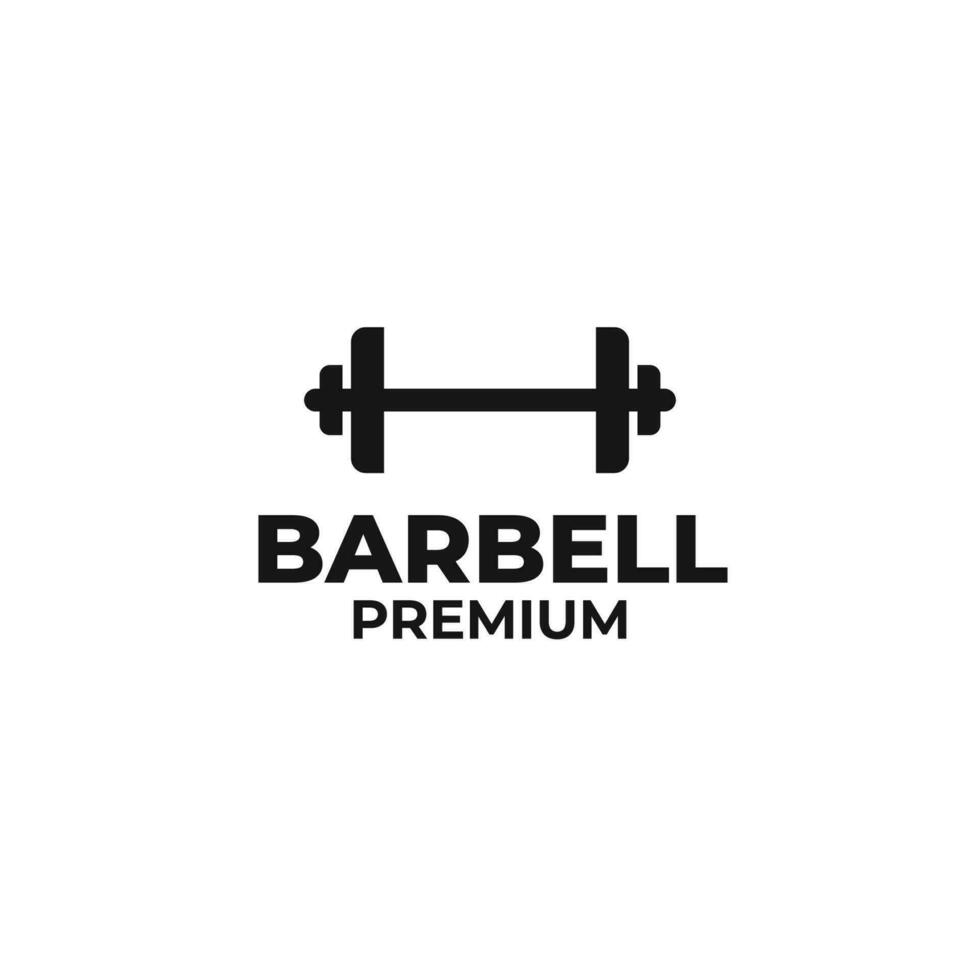 Barbell logo design vector concept illustration symbol icon